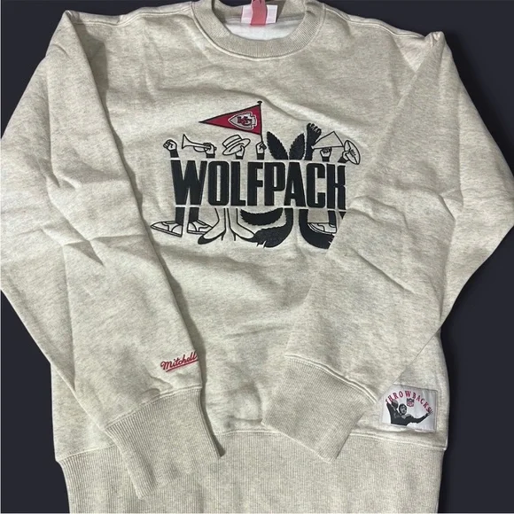 Mitchell & Ness Gray Crewneck Sweater - Picture 2 of 4